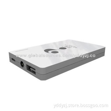 Business Card Power Bank with Flashlight, FCC, CE, RoHS Marks